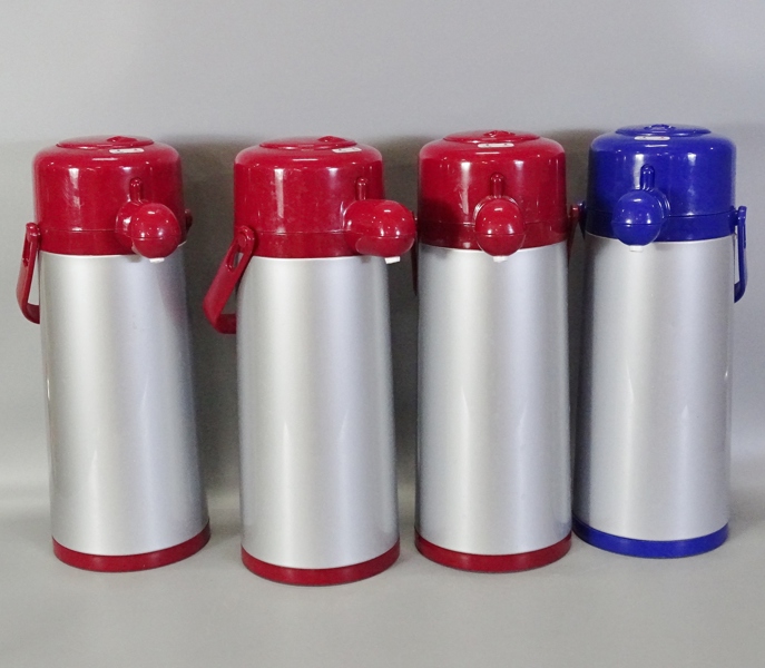 4 st. pump-termosar, oidentifierat fabrikat, 2000-tal