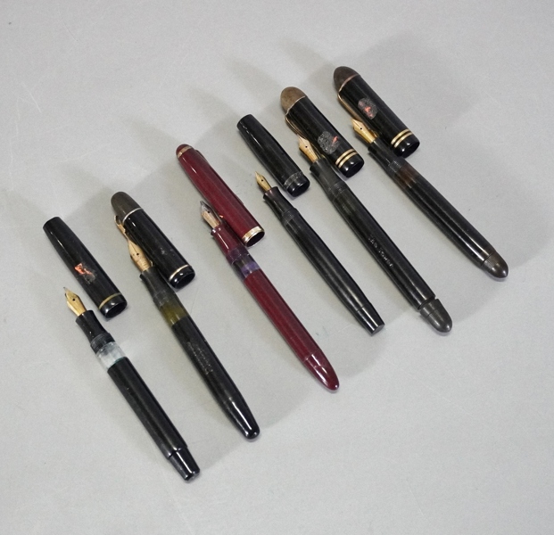 6 st reservoarpennor, med renoveringsbehov