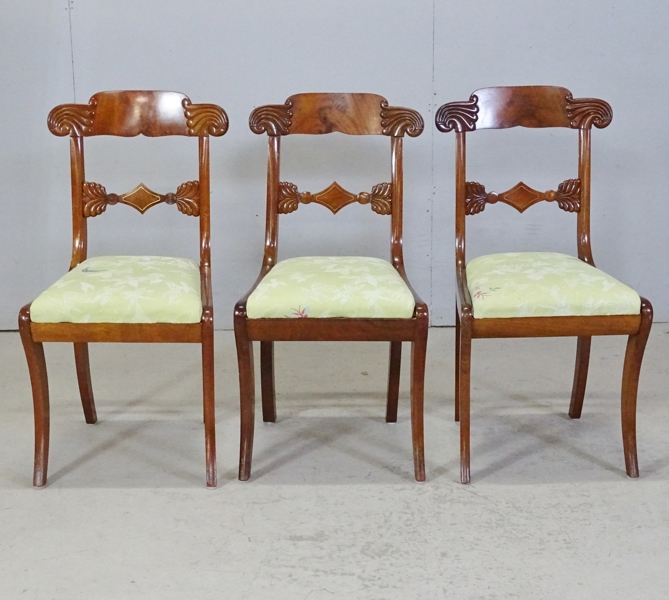 3 st. stolar, Karl Johan stil, 1900-tal