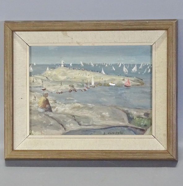 Oljemålning på pannå, Gunnar Romdahl