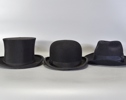 Stormhatt, fedora samt plommonstop, 1900-tal