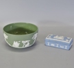 Skål samt lockask, Wedgwood, Jasperware, 1900-tal, England