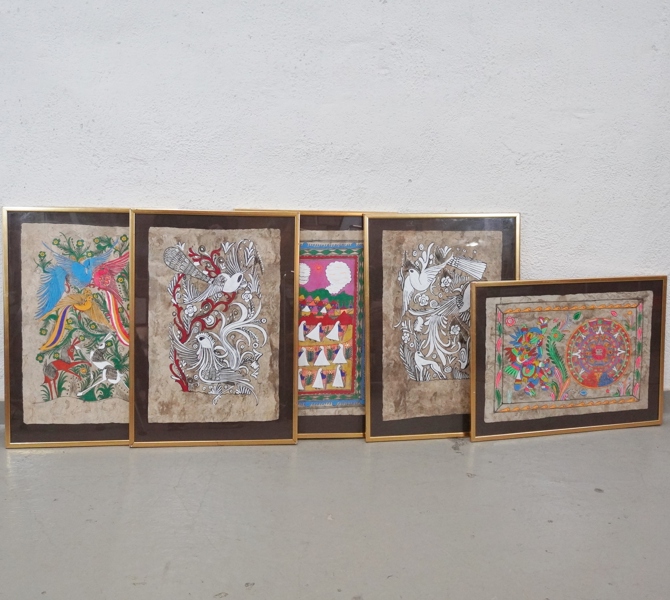 5 st målningar, Sydamerikanska motiv