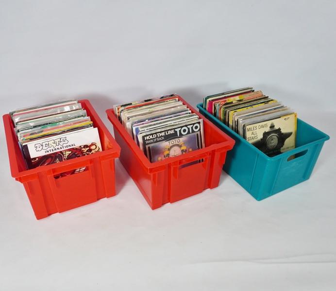 Parti vinylskivor, singlar, blandade genrer