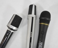 3 st mikrofoner, olika fabrikat