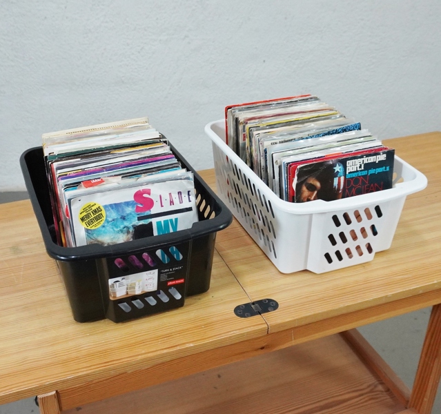 Parti vinylskivor, singlar, blandade genrer