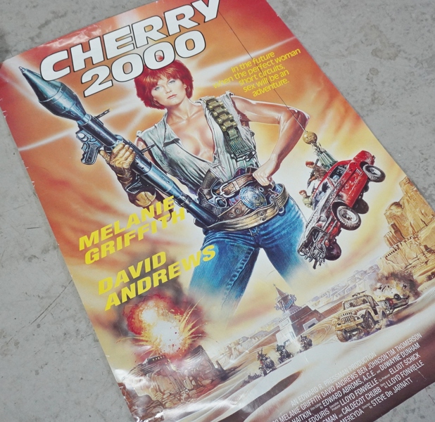 Filmaffisch "Cherry 2000" Colombia Pictures, 1900-talets andra hälft