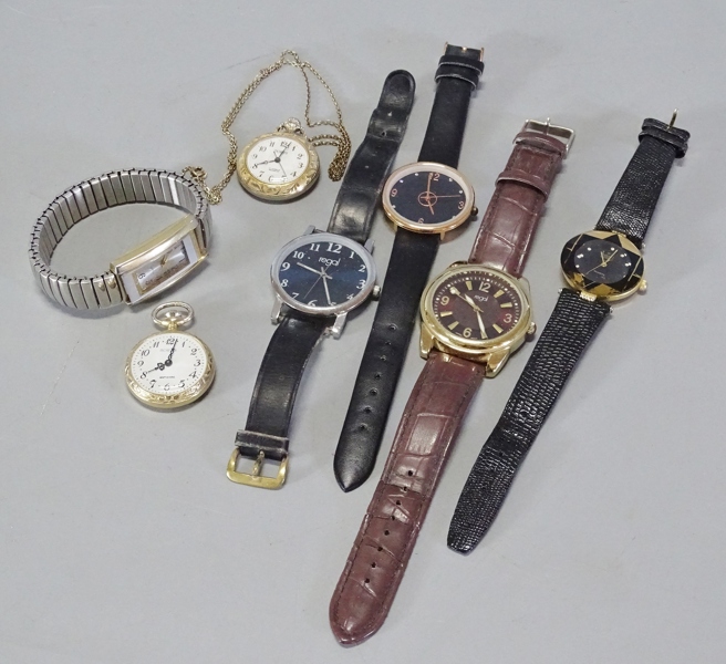 Parti klockor, armbands- samt fickur, 1900-talets andra hälft