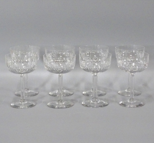 8 st. champagneglas "Ulle" 1900-tal