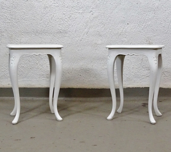 1 par lampbord, bondrokoko, 1900-tal