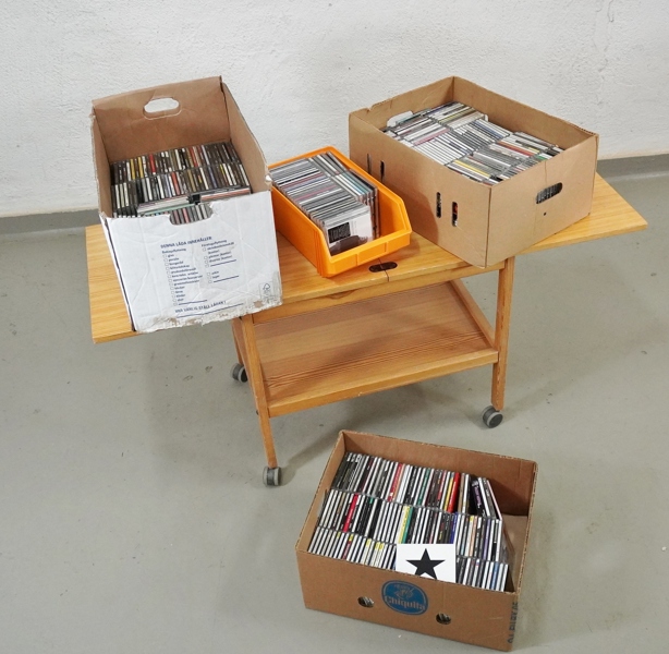 Parti CD-skivor, blandade genrer