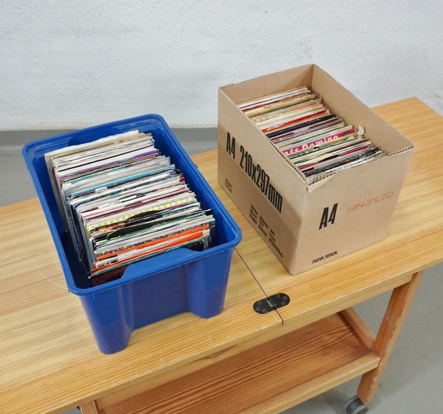 Parti vinylskivor, singel / EP, blandade genrer