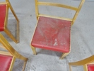 6 st. stolar "orkesterstol stil" 1900-taletas mitt