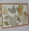 2 st tavlor/collage, gamla tapeter