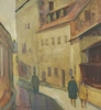 Oljemålning, Stadsmotiv, Curt Viberg