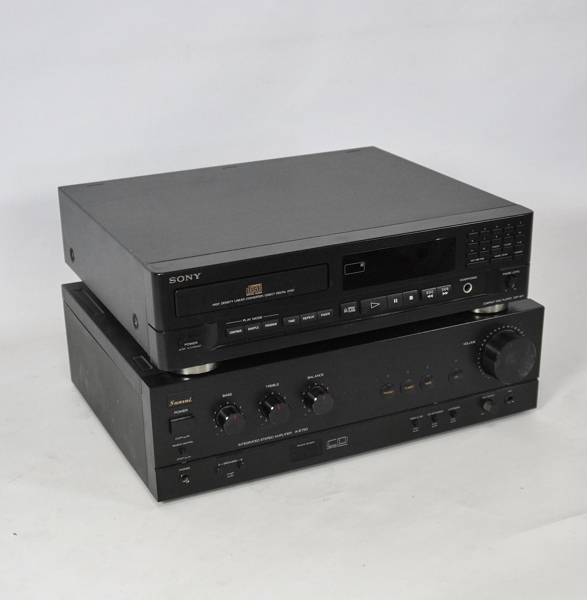 Förstärkare samt CD-spelare, Sansui / Sony