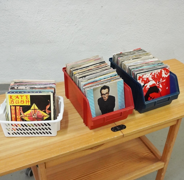 Parti vinylskivor, singel/EP, blandade genrer