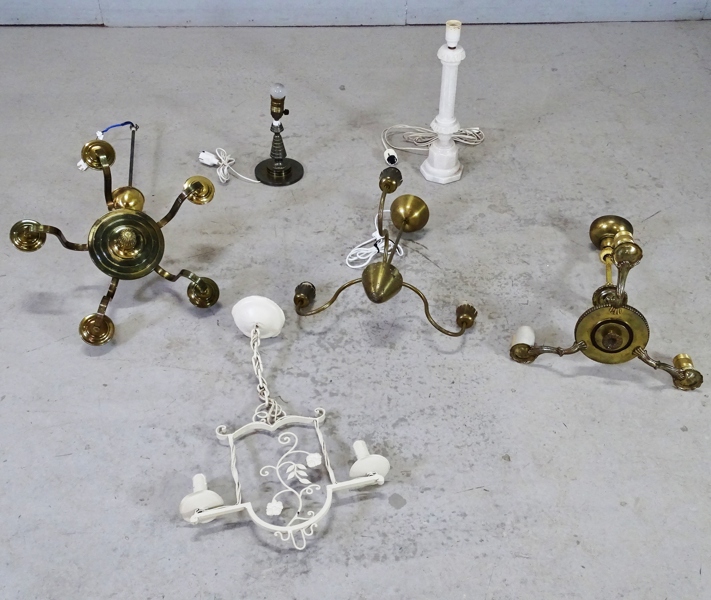 Parti lampor, 6 delar, 1900-tal