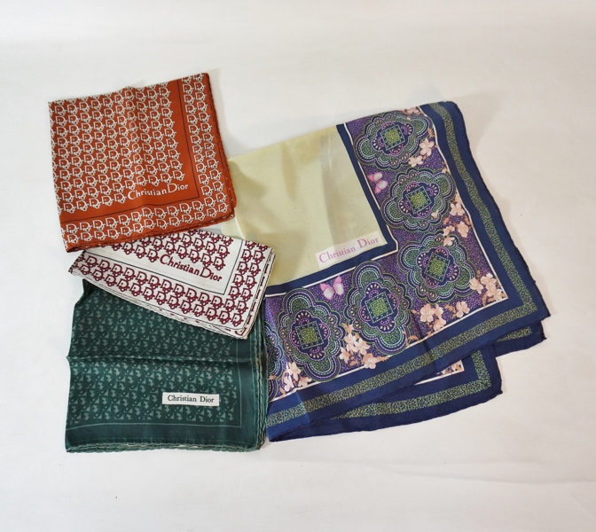 Scarf samt näsdukar, Christian Dior