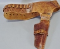 Pistol-/revolverhölster, skinn, 1900-tal