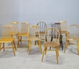 Samling pinnstolar, 9 st, 1900-tal