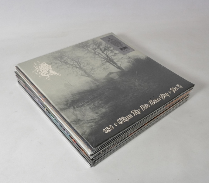 11 st vinylskivor, blandade genrer