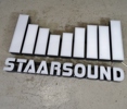 Ljusskylt "Staarsound"