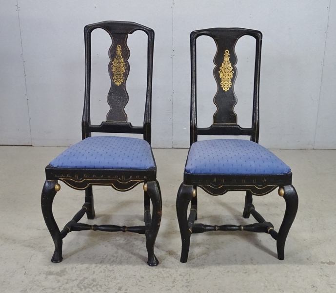 1 par stolar, barockstil, 18/1900-tal