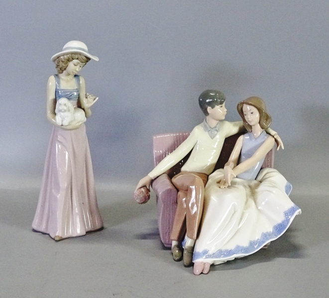 2 st figuriner, Nao, Lladro