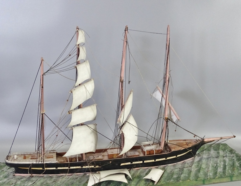 Modellskepp, fyrmastad, 1900-tal