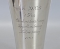 Såsslev samt pokal, silver, 1860 och 1922, bl. a. C.G. Hallberg