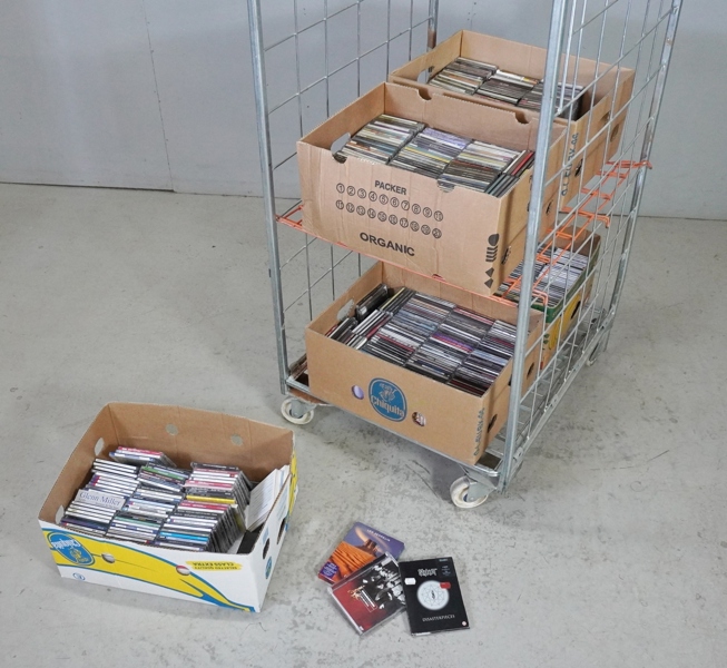 Stort parti CD-skivor