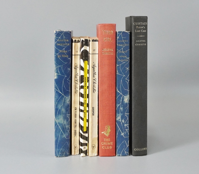 Böcker Agatha Christie, "Mordgåtor" Svenska och Engelska titlar