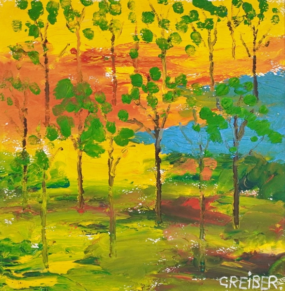 Oljemålning på pannå, Gunnar Greiber