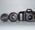 Systemkamera, Nikon, med 3 objektiv