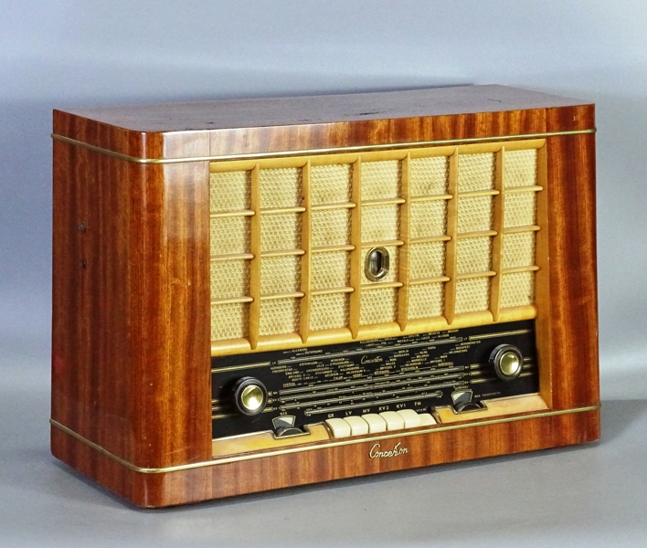 Äldre radio-apparat, Consenton, Typ U 536, 1900-talets mitt