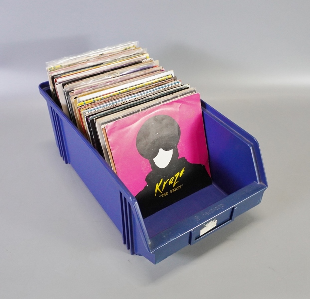 Parti vinylskivor, singlar, blandade genrer