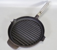 3 st kastruller samt grillpanna