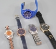 5 st armbandsur, olika märken