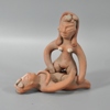 Figurin, lergods, erotisk, 1900-tal