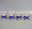 12+4 st teglas, kristall/metall