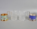12+4 st teglas, kristall/metall