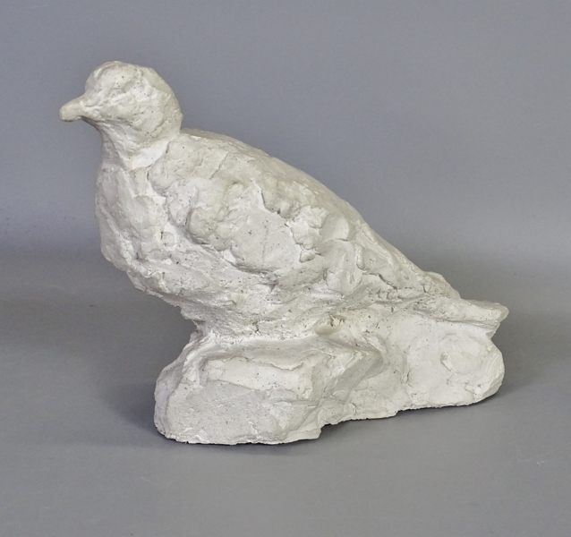 Skulptur, fågel, lergods