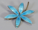 Brosch, emalj/silver, Norge
