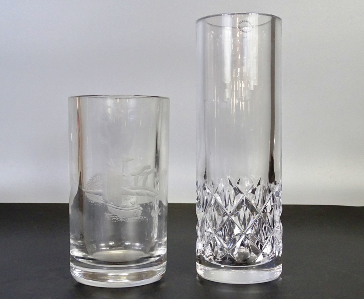 2 st glasvaser, Glasskolan, Orrefors