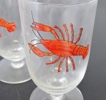 Kräftglas samt skaldjursbestick
