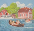 Litografi, Bert Håge Häverö "Badholmen"
