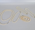 5 st pärlhalsband