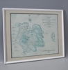 Tryck, karta över Vaxholm 1776