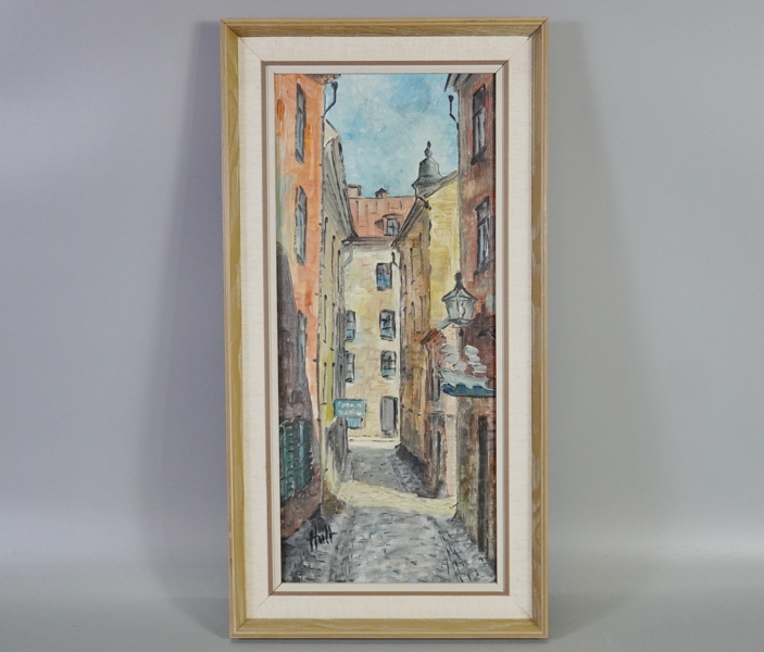 Oljemålning, Gamla Stan, Rita Hult